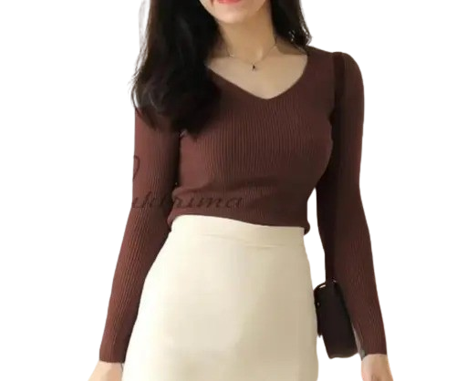 Euro Trendz v neck top,tshirts & tunics ,top for woman/girls,styles top,designer top,western wear top,casual top,rib top,