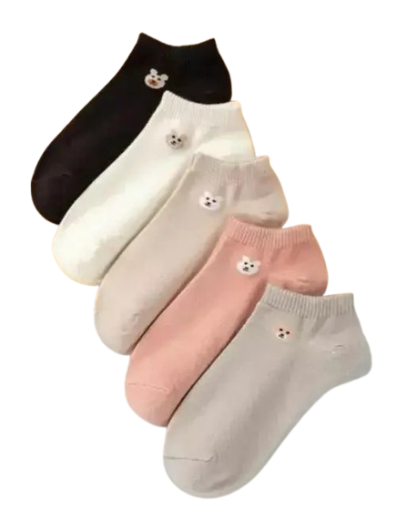 Euro Trendz Multicolor Ankle Socks For Girls & Women pack of 03