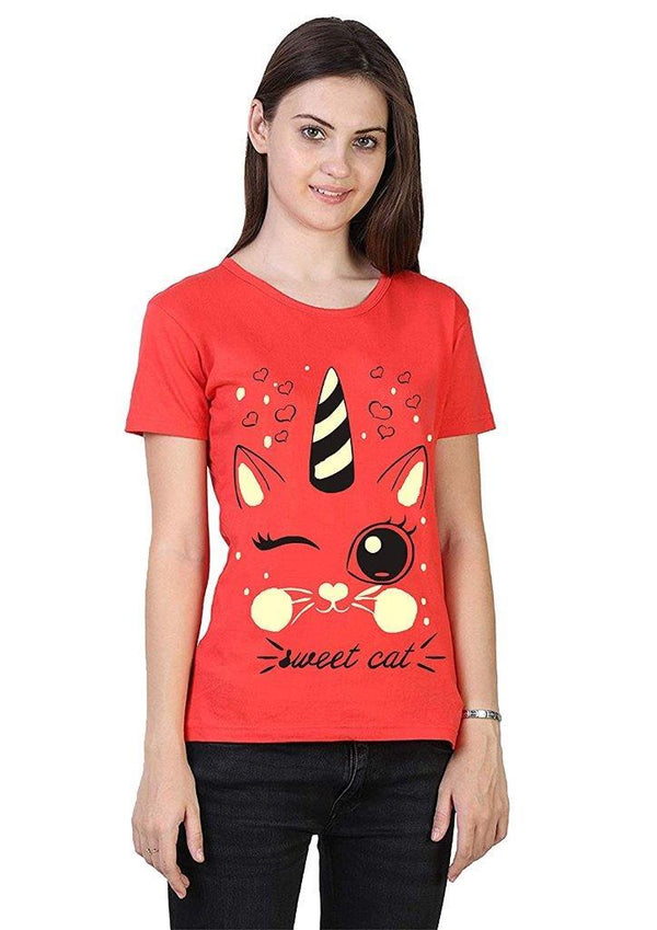Euro Trendz Women's Cotton Printed T-Shirt