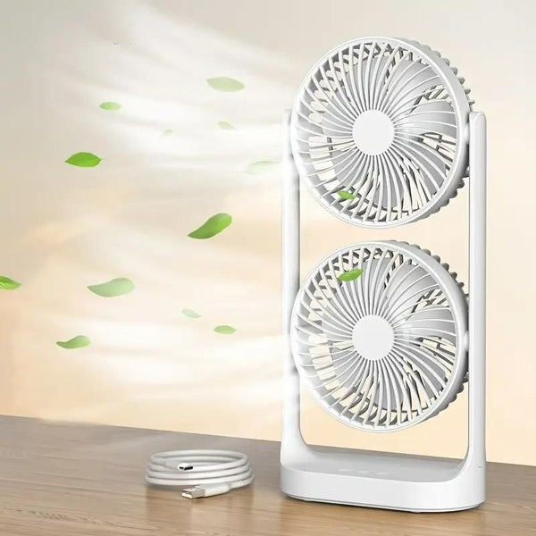 Euro Trendz ARK 503 USB Rechargeable Dual Cooling Fan