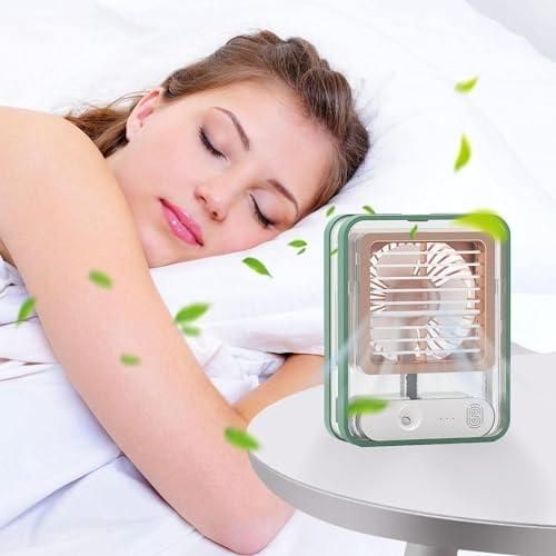 Euro Trendz Rechargeable Battery Operated Mini USB Fan With Mist Water Spray
