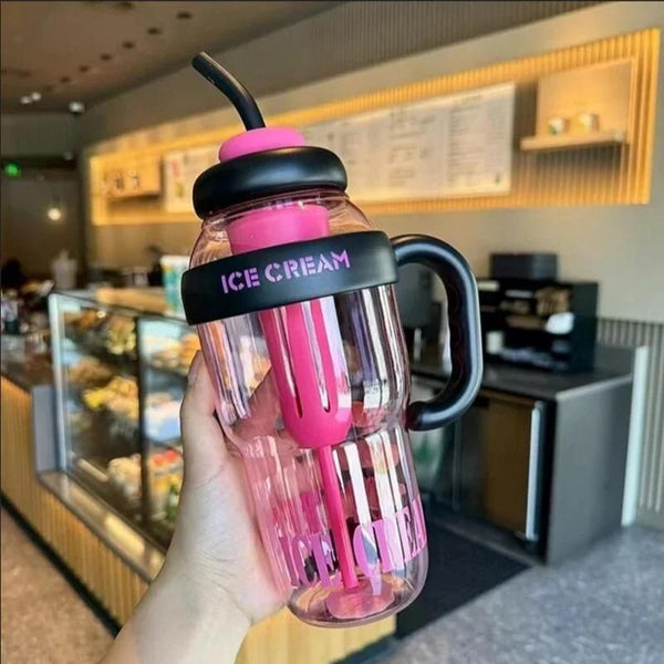 Euro Trendz Water Bottle with Handle and Straw