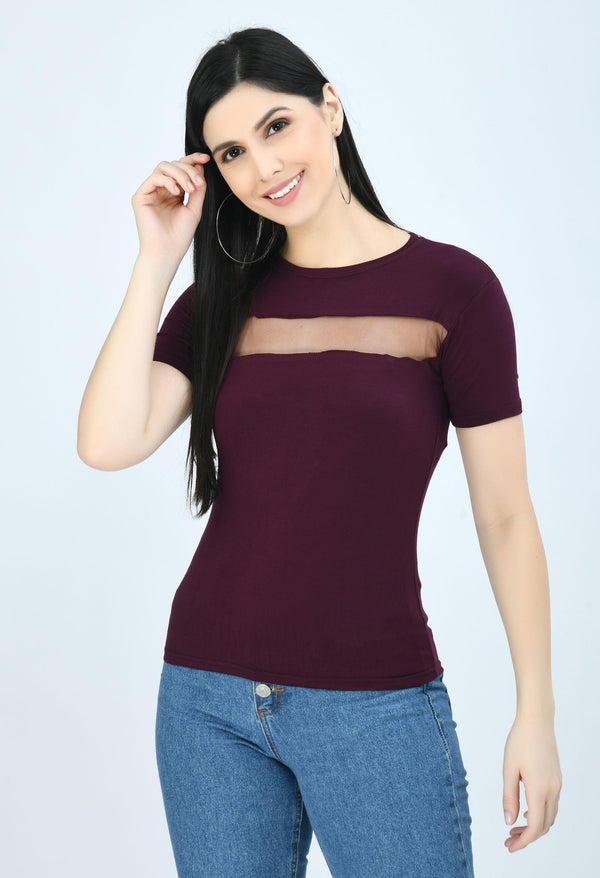 Euro Trendz Airbiter Collection Women's Cotton Blend Solid Tops