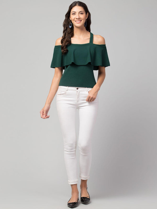 Euro Trendz Airbiter Collection Women's Cotton Blend Solid Tops