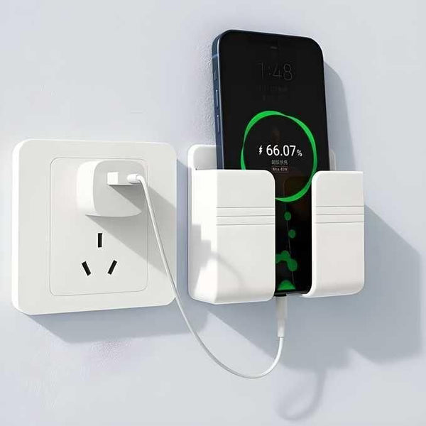 Euro Trendz Wall Mounted Mobile Holder With Adhesive Strips (Pack of 4 & 8)
