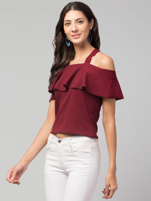 Euro Trendz Airbiter Collection Women's Cotton Blend Solid Tops