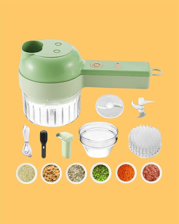 Euro trendz 4 in 1 Portable Electric Vegetable Cutter Set
