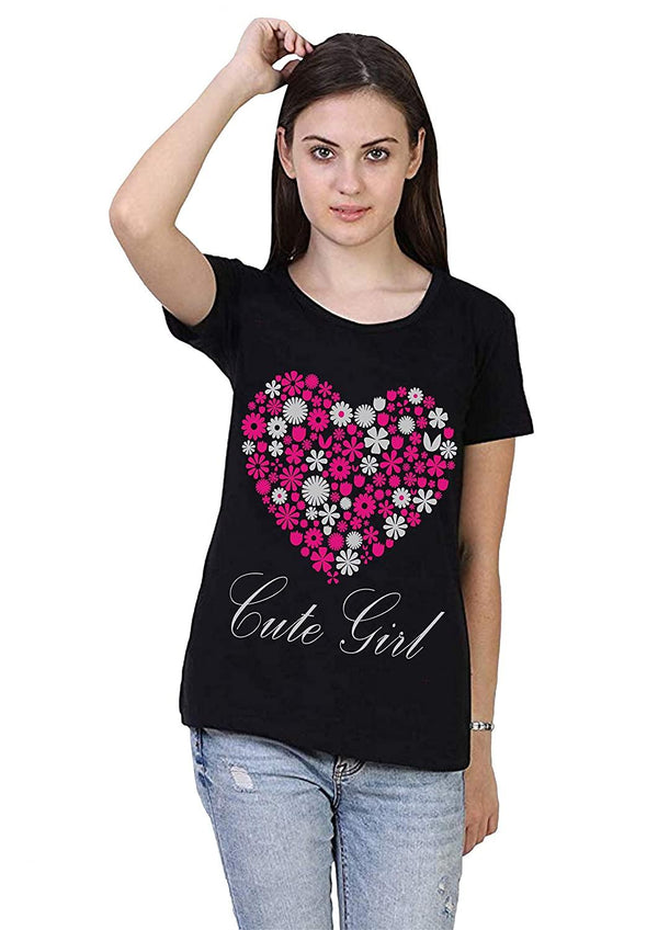 Euro Trendz Women's Cotton Printed T-Shirt