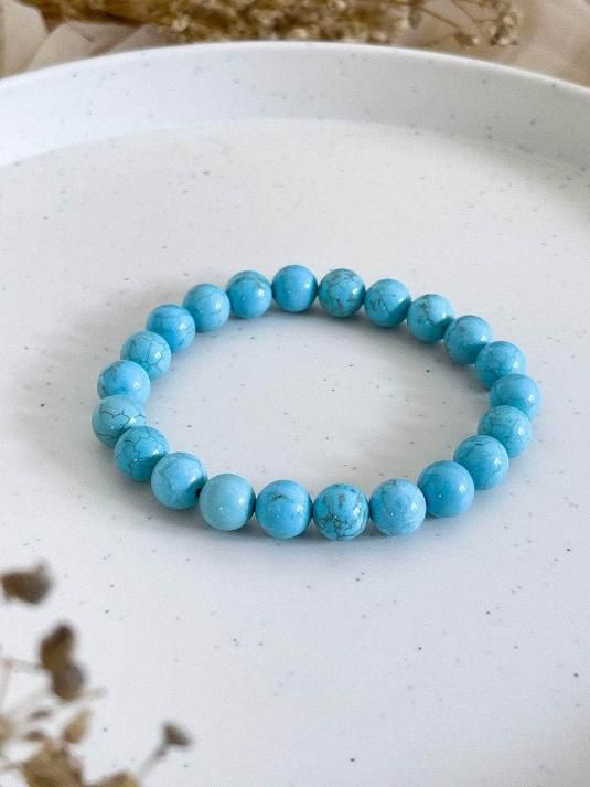 Euro Trendz Firoza (Turquoise) Stone-Beads Bracelet
