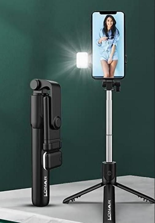 Euro Trendz Extendable Flash 3-in-1 Selfie Stick Tripod with Bluetooth Remote