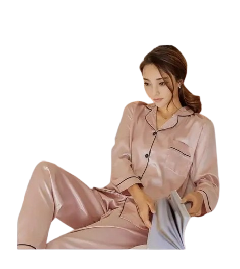 Euro Trendz SOWE Soft comfortable non transparent SATIN SILK full night suit set for women