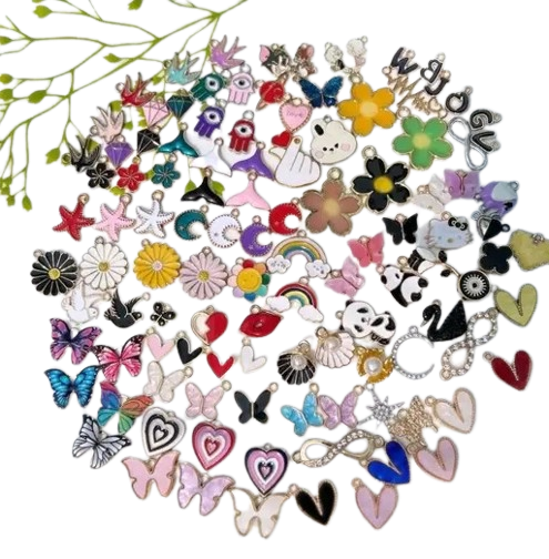 Euro Trendz CHARMS, Kit Create a charm bracelet, Build your own charm bracelet | (20 PIECES RANDOM)